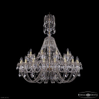 Большая хрустальная люстра Bohemia IVELE Crystal 1406/20+10/400/XL-129 G