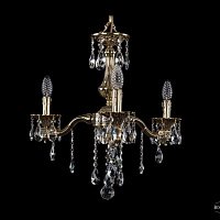 Литая подвесная люстра с хрусталем Bohemia IVELE Crystal 1710/3/160/B/GB