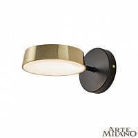 Бра светодиодное Arte Milano 271079/1B BK/GD