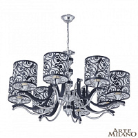 Подвесная люстра Arte Milano 304957/8 Bk/Ni
