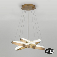 Светодиодная люстра с управлением по Wi-Fi Eurosvet Smart Posh 90276/3 медный