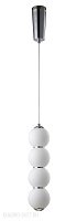Подвесной светодиодный светильник Crystal Lux DESI SP4 CHROME/WHITE