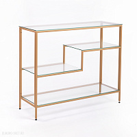 Консольный столик с полкой в прихожую AllConsoles  1011-CG clear