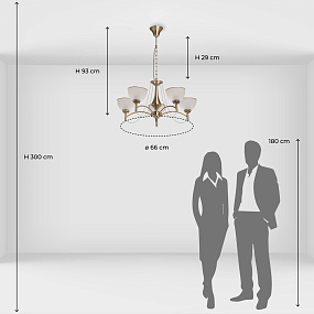 Подвесная люстра MW-Light Олимп 318015305
