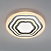 Светодиодный потолочный светильник с пультом управления Eurosvet Siluet 90117/4 хром 110W