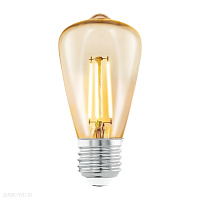 Лампа светодиодная филаментная ST48, 3,5W (E27), 2200K, 220lm, янтарь EGLO LM_LED_E27 11553