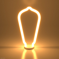 Декоративная контурная лампа Elektrostandard Decor filamet 4W 2700K E27 ST64 белый матовый (BL158)