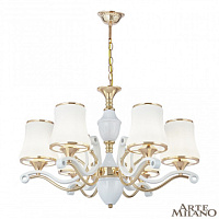 Подвесная люстра Arte Milano 303987/6 Wh/Gd