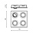 Встраиваемый светильник Azzardo Caro 4 Square AZ2444