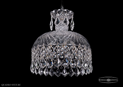 Хрустальный подвесной светильник Bohemia IVELE Crystal 7715/30/Ni/Leafs