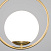 Подвесной светильник со стеклянным плафоном Eurosvet Ringo 50089/1 золото