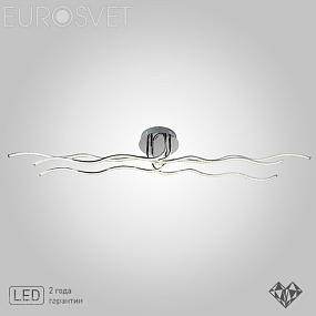 Потолочная светодиодная люстра Eurosvet Wave 90032/6 хром