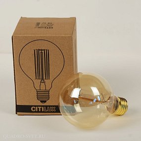 Лампа накаливания CITILUX EDISON G80-19FL