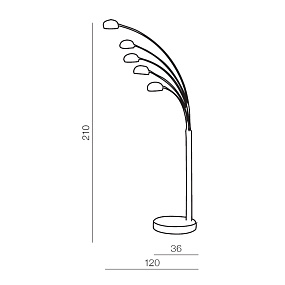 Торшер Azzardo Palp AZ2621