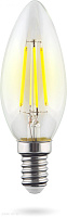 Лампа светодиодная филаментная Свеча Voltega E14 4000К 6W VG10-C1E14cold6W-F