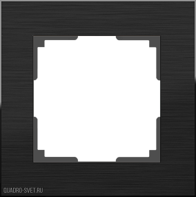Рамка на 1 пост (черный алюминий) Werkel WL11-Frame-01