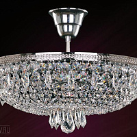 Хрустальная потолочная люстра Bohemia IVELE Crystal 1927/35Z/Ni