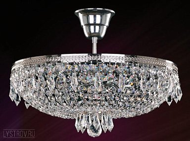 Хрустальная потолочная люстра Bohemia IVELE Crystal 1927/35Z/Ni