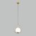 Подвесной светильник со стеклянным плафоном Eurosvet Ringo 50089/1 золото
