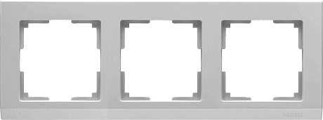 Рамка на 3 поста (серебряный) Werkel WL04-Frame-03