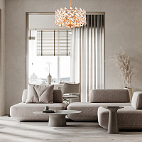 Потолочная хрустальная люстра Arte Milano 377019/5/300/390 GD