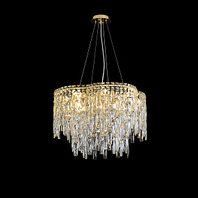 Подвесная хрустальная люстра Crystal Lux ABRIL SP12 GOLD