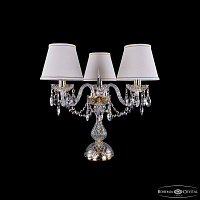 Настольная лампа с хрусталем Bohemia IVELE Crystal 1406L/3/141-39 G SH40A-160