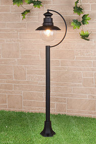 Уличный светильник на столбе Elektrostandard Talli F черный (GL 3002F)