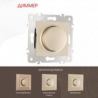 Диммер, 500W 203.48-1.shampan Arte Milano