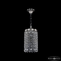 Хрустальный подвесной светильник Bohemia IVELE Crystal 19201/15IV Ni Leafs