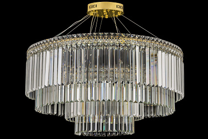 Подвесная хрустальная светодиодная люстра Arti Lampadari Ovindoli L 1.5.80+40.101 G