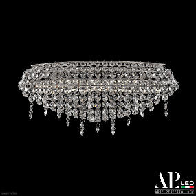 Хрустальная потолочная светодиодная люстра APL LED Rimini S505.0.36.B.3000