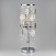 Настольная лампа с хрусталем Eurosvet Flower 01035/2 хром/прозрачный хрусталь Strotskis