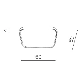 Светодиодный потолочный светильник Azzardo Thin Square CCT AZ3429