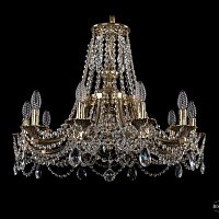 Литая подвесная люстра с хрусталем Bohemia IVELE Crystal 1771/10/220/C/GB