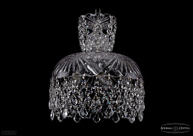 Хрустальный подвесной светильник Bohemia IVELE Crystal 7711/30/Ni/Leafs