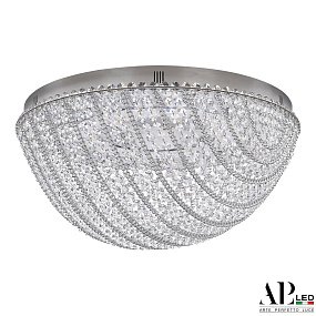 Хрустальная потолочная светодиодная люстра APL LED Sicilia SH501.2.50.M.LED -DIM.Ni