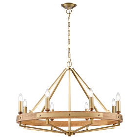 Большая люстра из дерева Wertmark BRENDA WE586.08.503