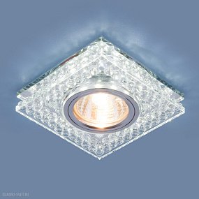 Точечный светодиодный светильник Elektrostandard 8391 MR16 CL/SL прозрачный/серебро