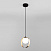 Подвесной светильник со стеклянным плафоном Eurosvet Dublin 50205/1 черный/бронза