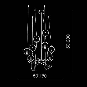 Люстра подвесная Azzardo Conflux 8 AZ2639