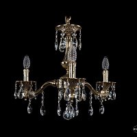 Литая подвесная люстра с хрусталем Bohemia IVELE Crystal 1710/3/160/A/GB