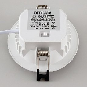 Встраиваемый светодиодный влагозащищенный светильник CITILUX Акви CLD008110V