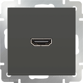 Розетка HDMI (серо-коричневый) Werkel WL07-60-11