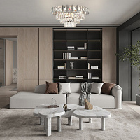 Потолочная хрустальная люстра Arte Milano 378109/8/570 CR