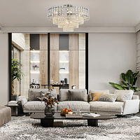 Потолочная хрустальная люстра Arte Milano 376109/9/30/570 CR