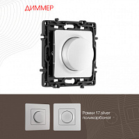Диммер, 500W 217.48-1.silver Arte Milano
